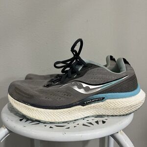 Saucony Womens Triumph 19 Running Shoe Gray Size 8.5 M‎